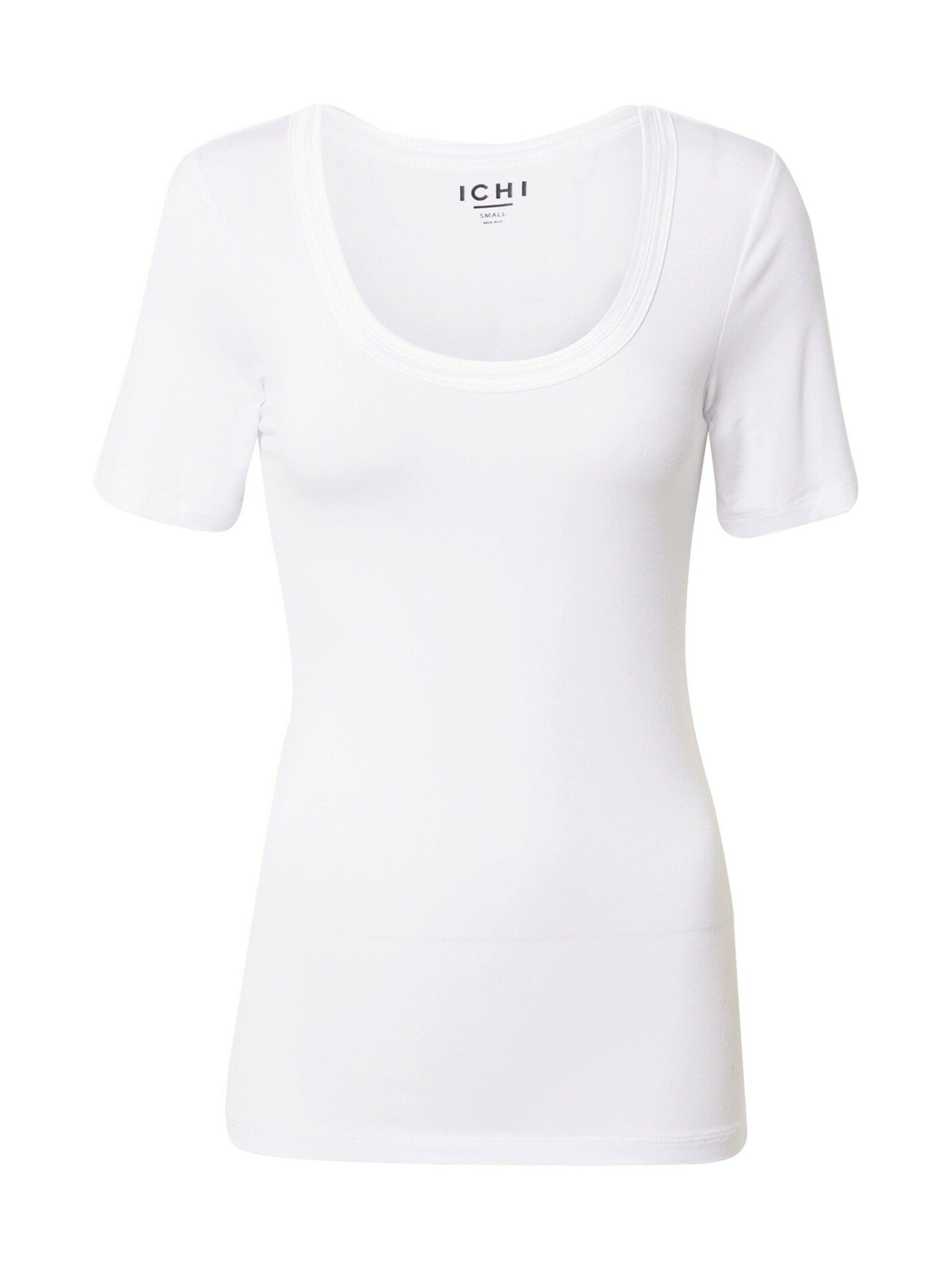 Ichi T-Shirt Zola (1-tlg) Plain/ohne Details, Weiteres Detail White (10100)