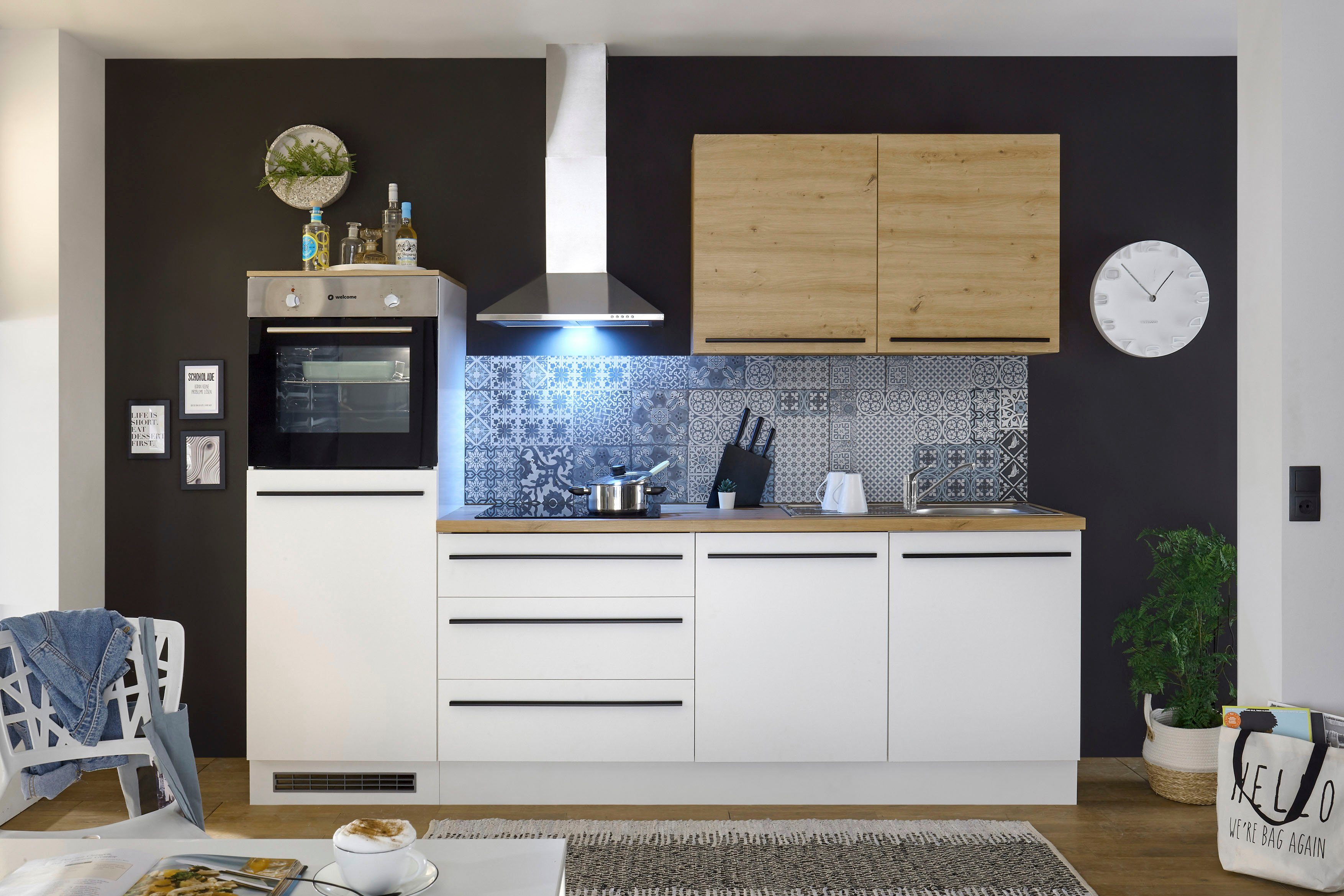 BASIC by Balculina Кухниzeile Noah, Breite 260 cm, wahlweise mit E-Geräten