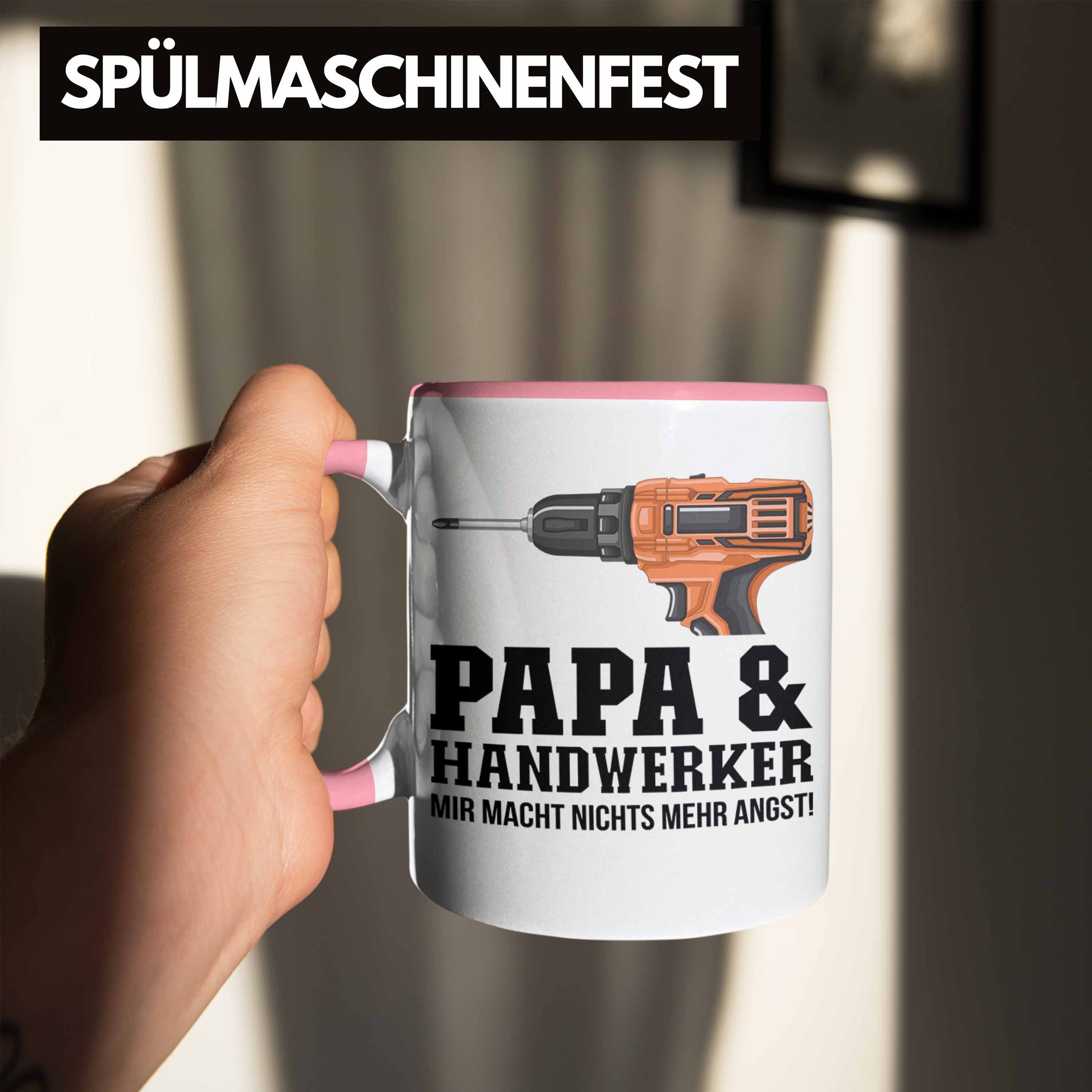 Trendation Tasse Trendation - Handwerk Rosa Papa Handwerker Geschenkidee und für Vater Tasse