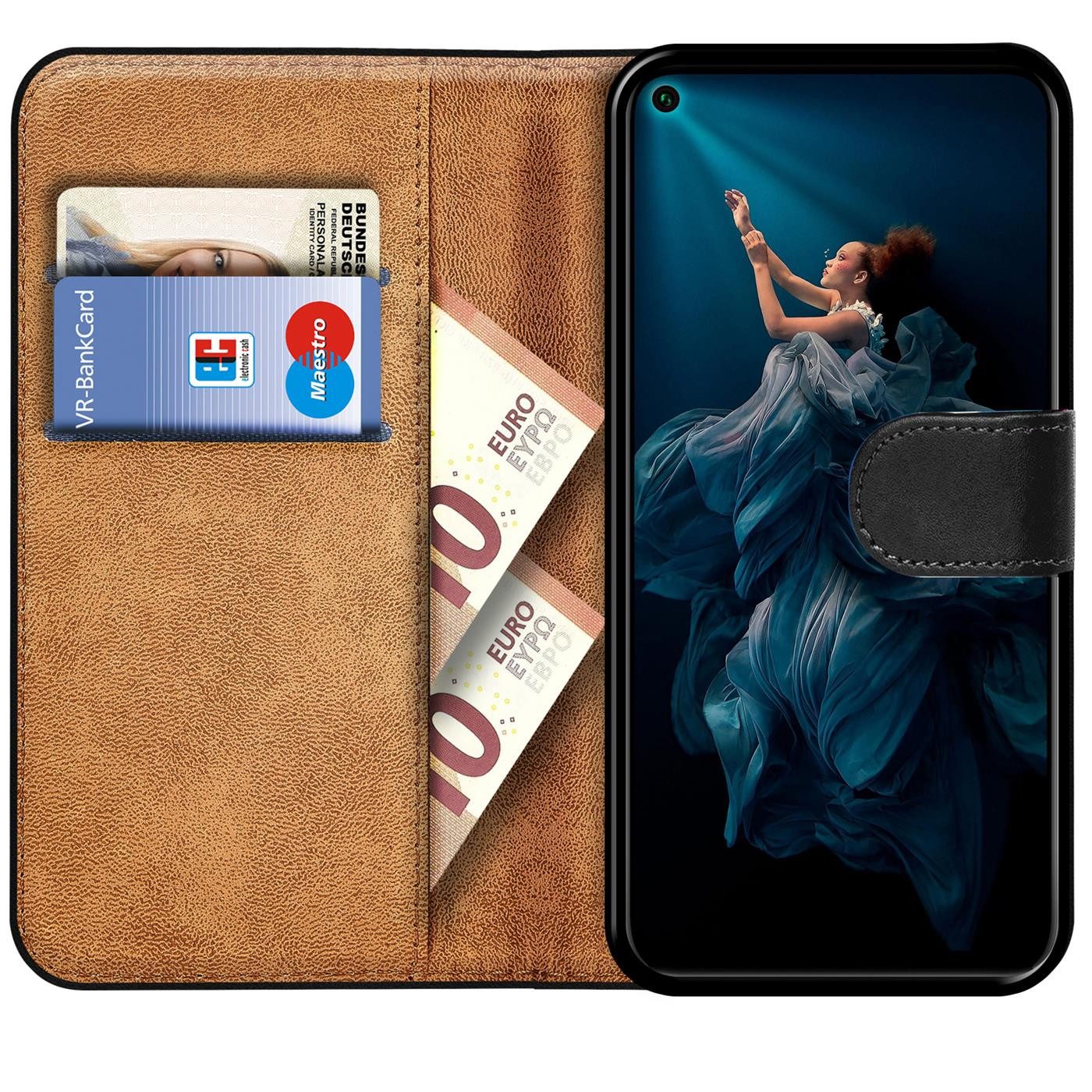 CoolGadget Handyhülle Book Case Handy Tasche für Honor 20 6,3 Zoll, Hülle Klapphülle Flip Cover Etui Schutzhülle stoßfest