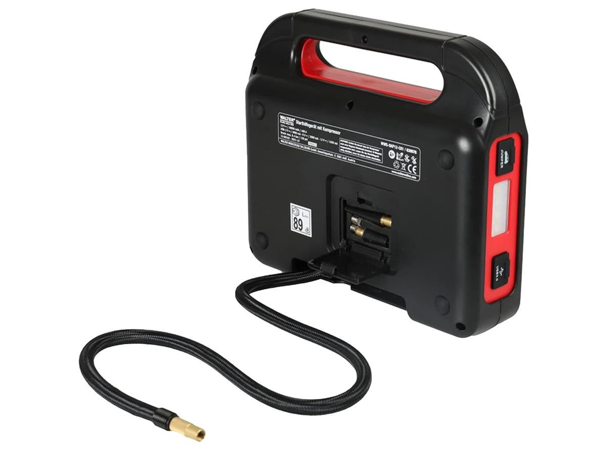 WALTER WWS-SKP12-C01 Jump Starter, with compressor WWS-SKP12-C01, 800A jump-starting power