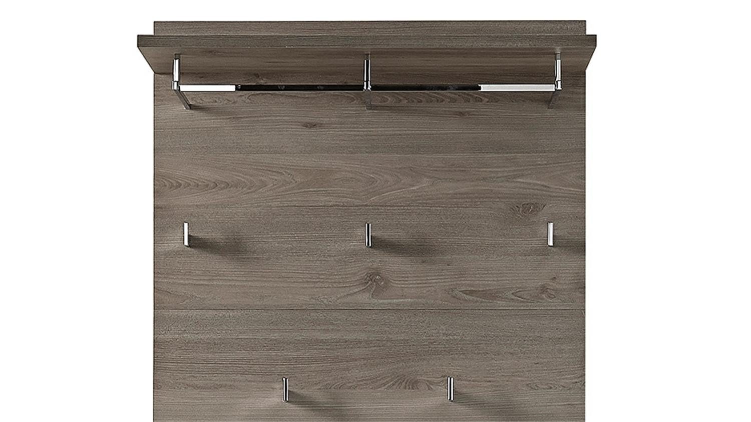 Innostyle Garderoben-Set Garderobenset 5 teilig Funny weiß Silbereiche Spiegel, (5-St)