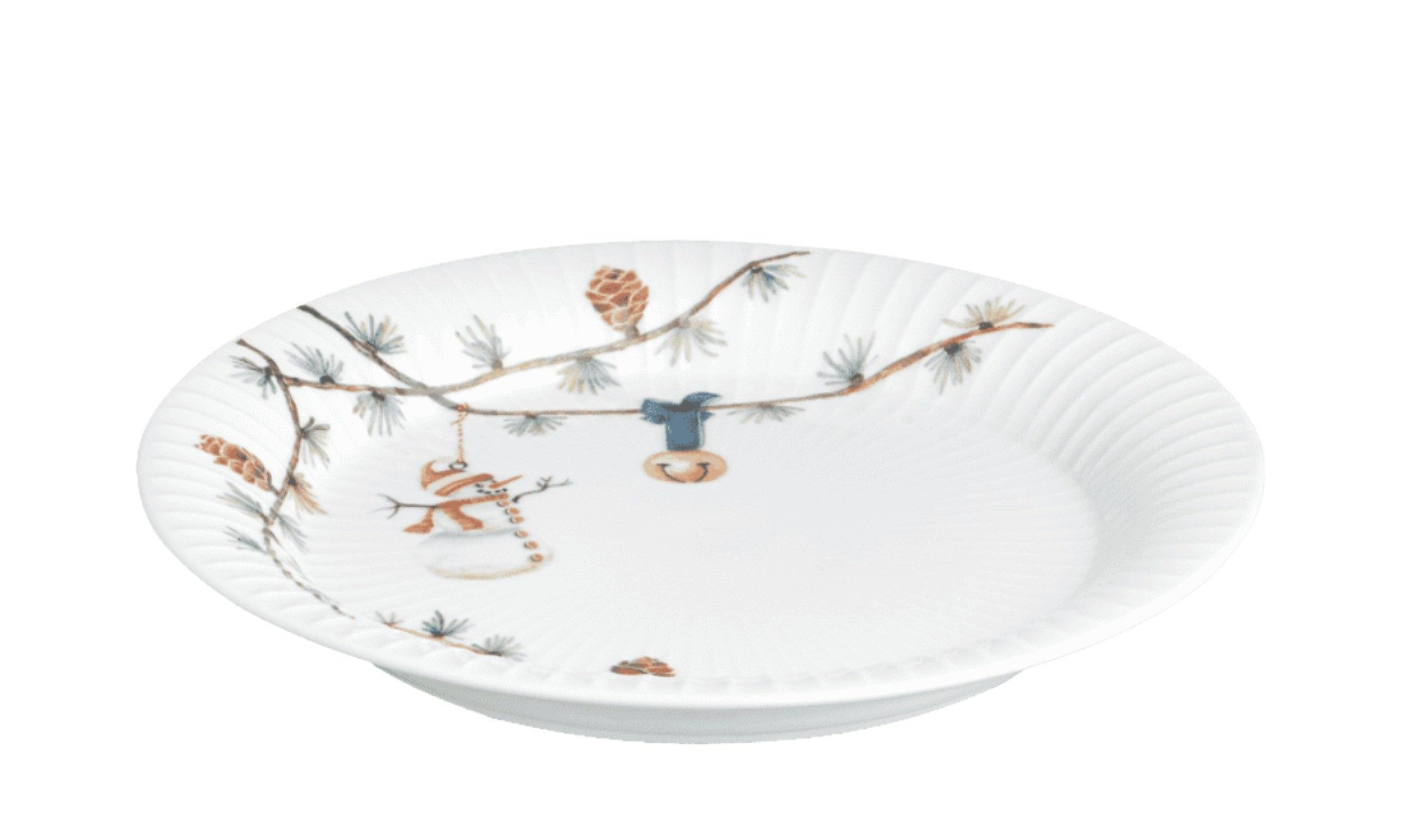 Kähler Teller Kähler Hammershøi Christmas Teller Porzellan Ø22 cm Weiß
