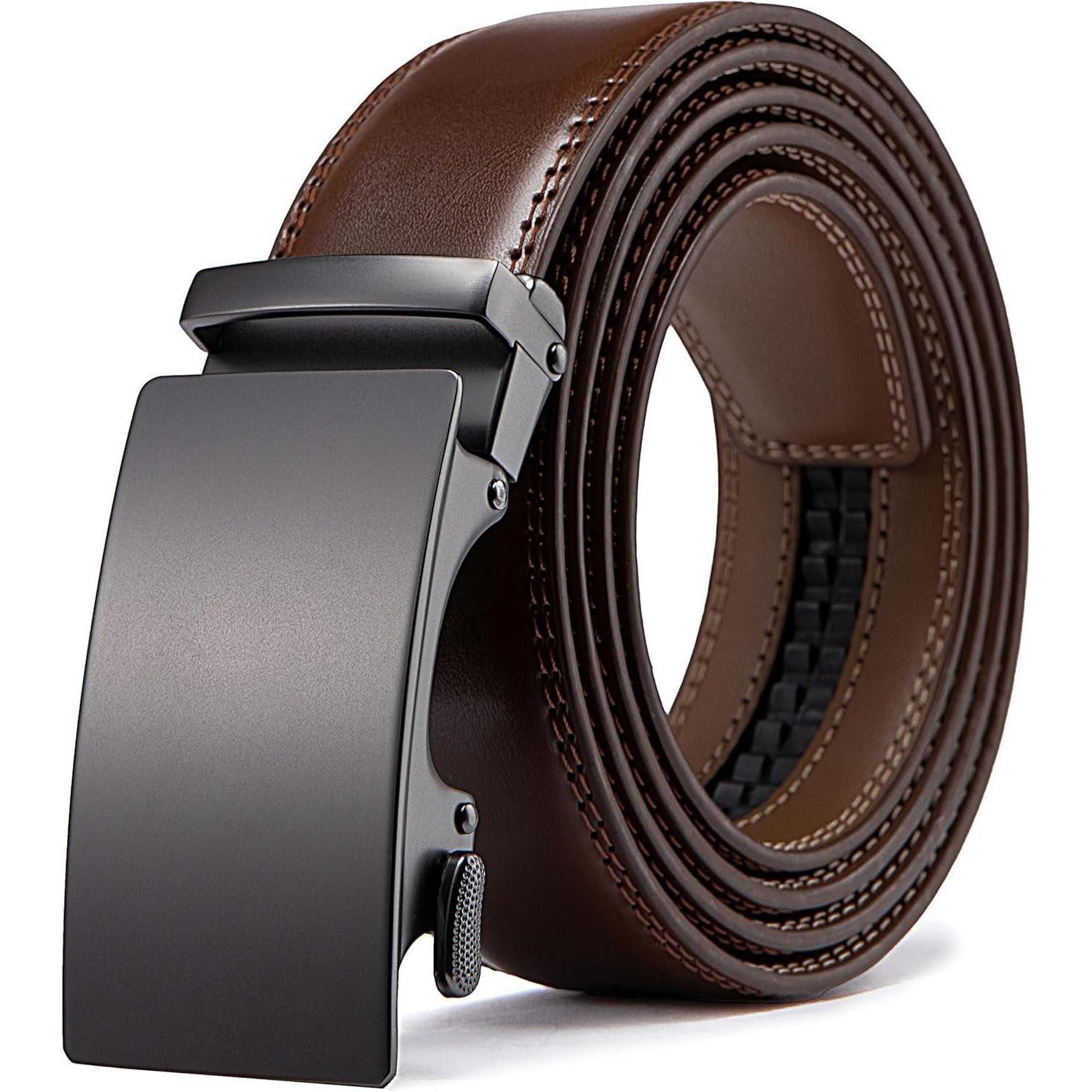 LuxusKollektion Ledergürtel Herren Ledergürtel Automatik dunkel Braun
