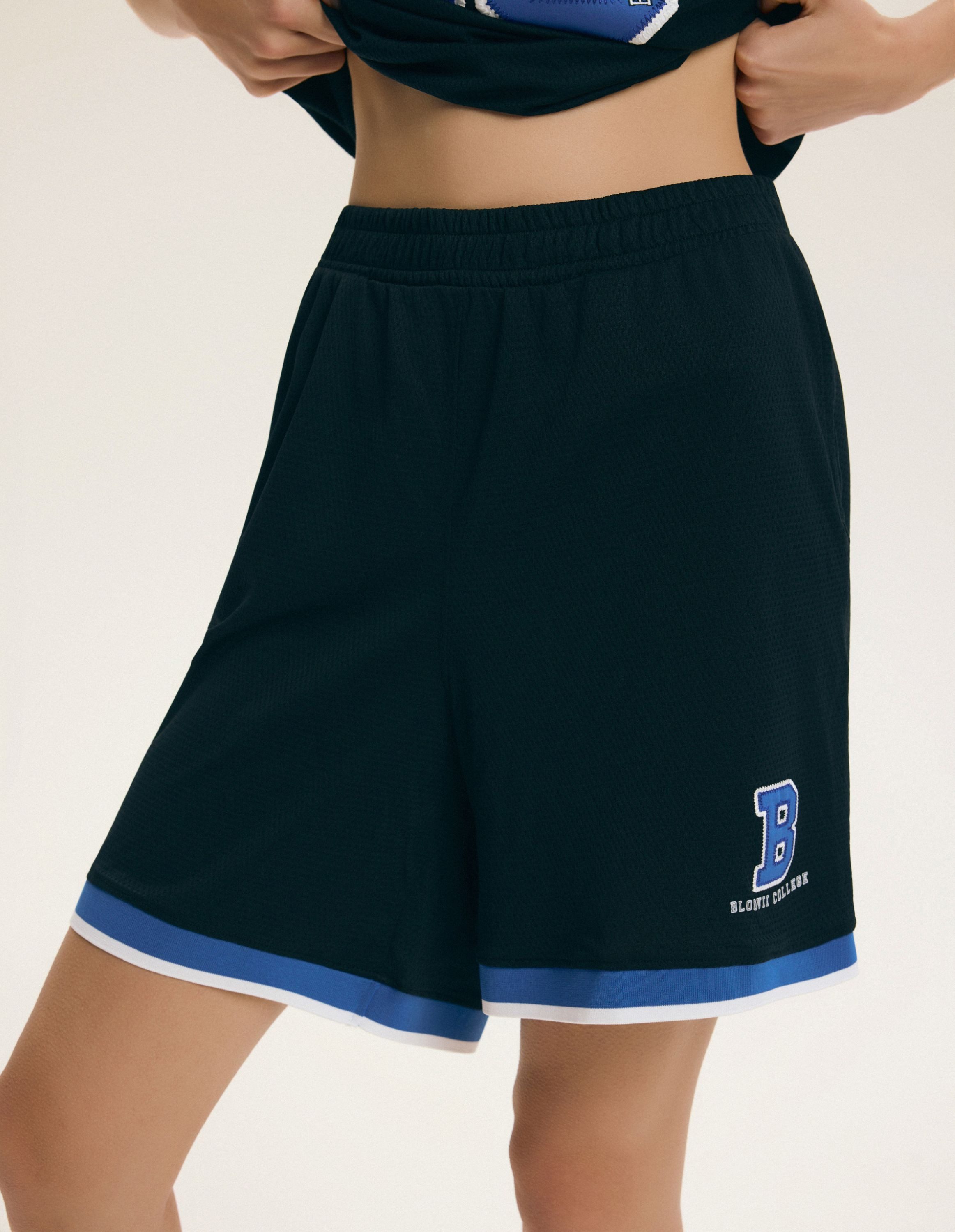 ESOTIQ Relaxshorts Basketball Shorts Polyester locker oversized sportlich bequem Kane (1-tlg)