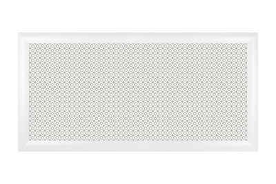 Arkmaster Heizungsverkleidung, Heizkörperverkleidungen Lüftungsgitter Holz MDF/Buche, Heizkörperabdeckung weiß foliert (120x60cm) Heizkörper Verkleidung Abdeckung hoch