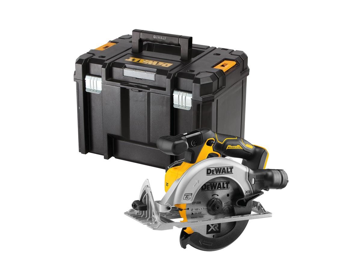 DeWalt Handkreissäge Akku 18V,Basisv., ohne Akku und Ladegerät, inkl. 24 Zahn HM-Sägeblatt, im T STAK-BOX Vl