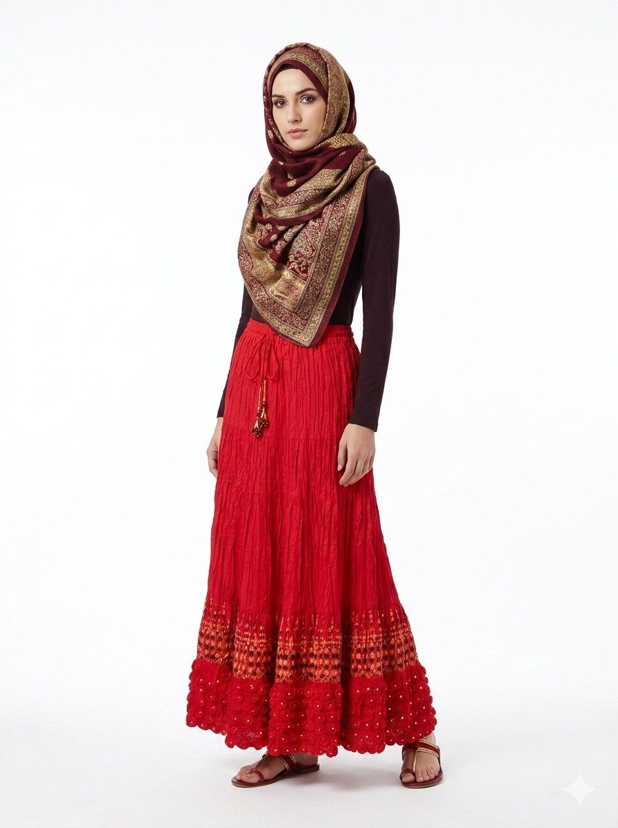 PfauGermany Maxirock Party Wear Maxi Rock