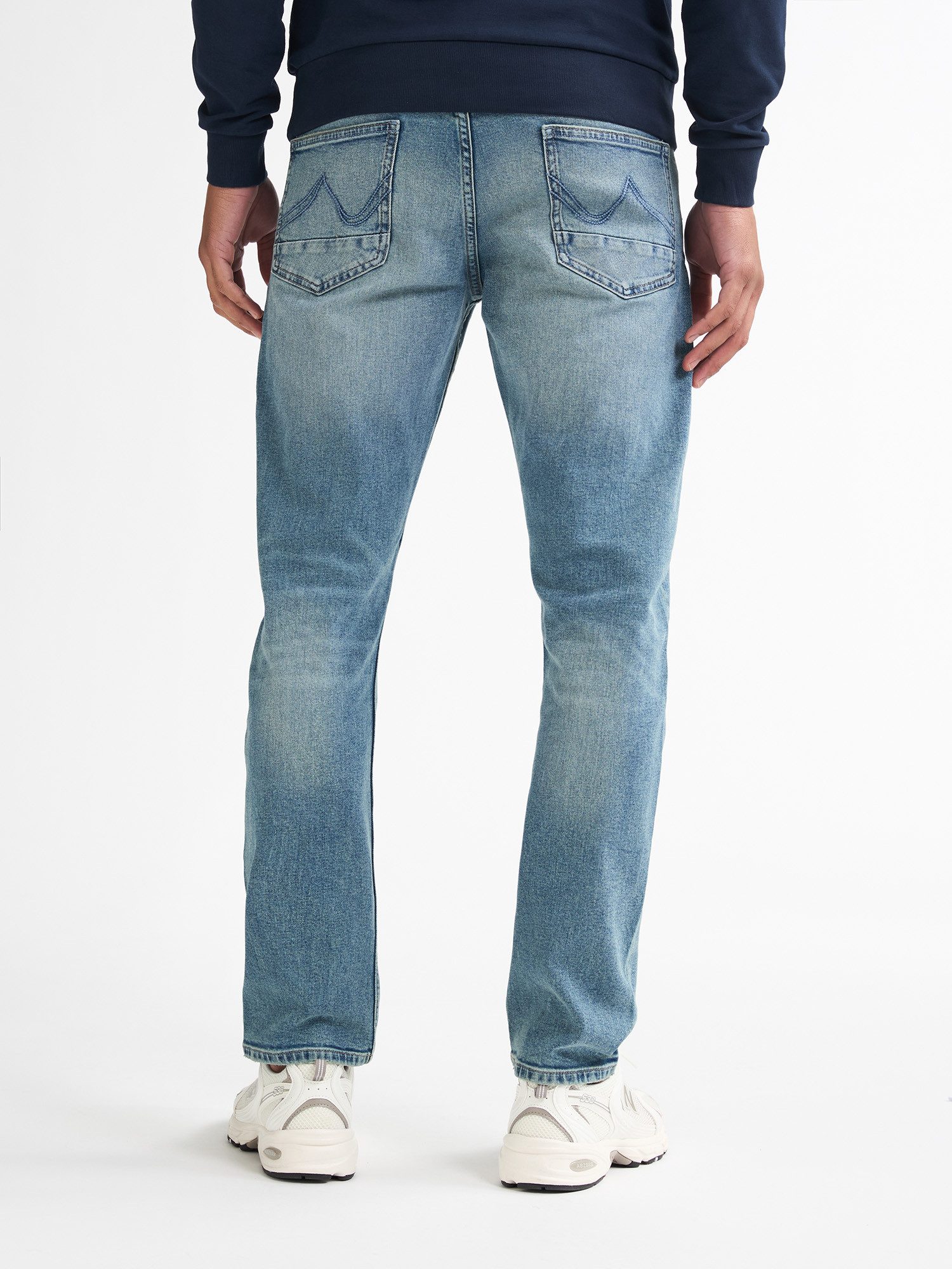 Petrol Industries Straight-Jeans mit optisch 2teiliger Gesäßtasche