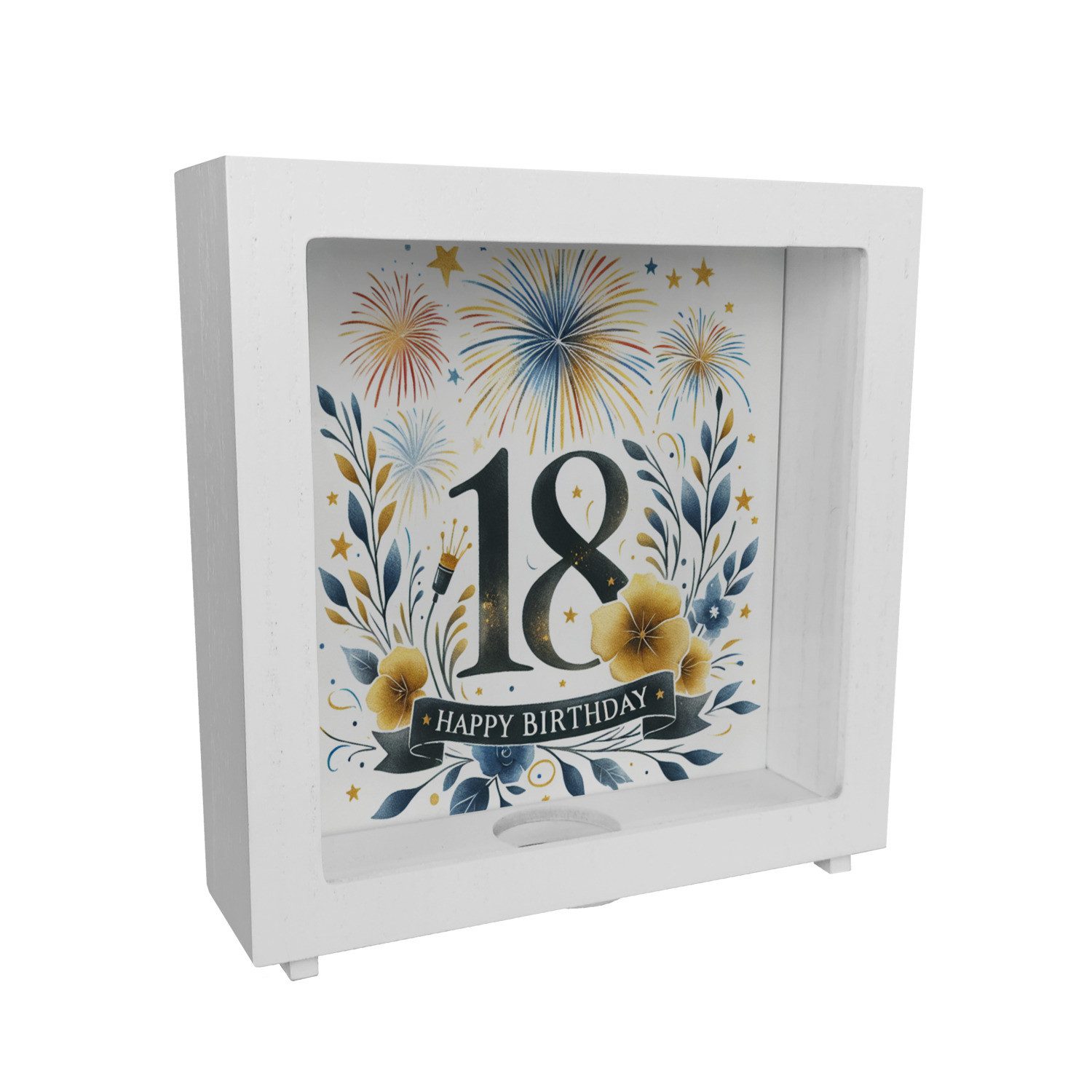 speecheese Spardose 18. Geburtstag Rahmen Spardose aus Holz mit Spruch Happ günstig online kaufen