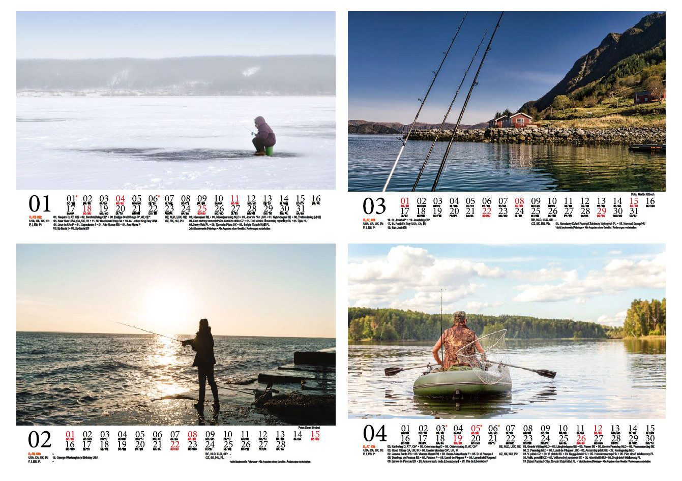 Seelenzauber Tischkalender Angelzauber DIN A5 Tischkalender für 2026 angeln und fischen