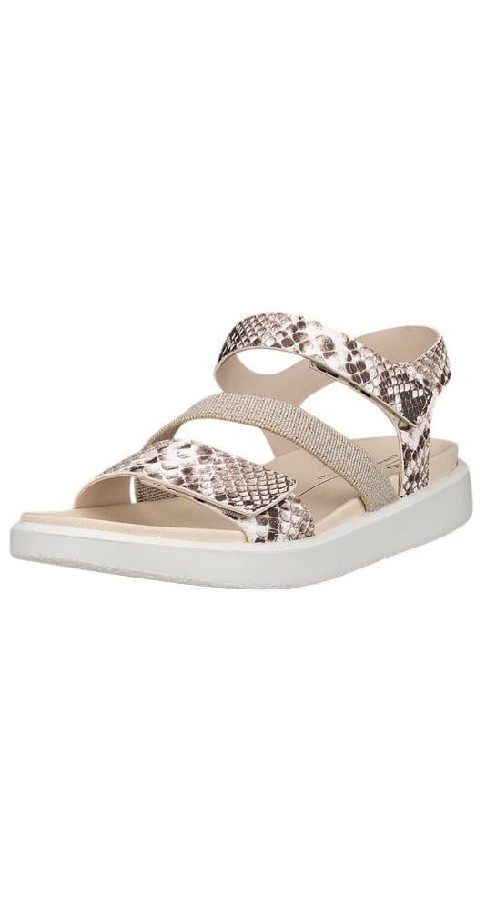 Ecco Flowt (Leder) beige/weiss Damen Sandale