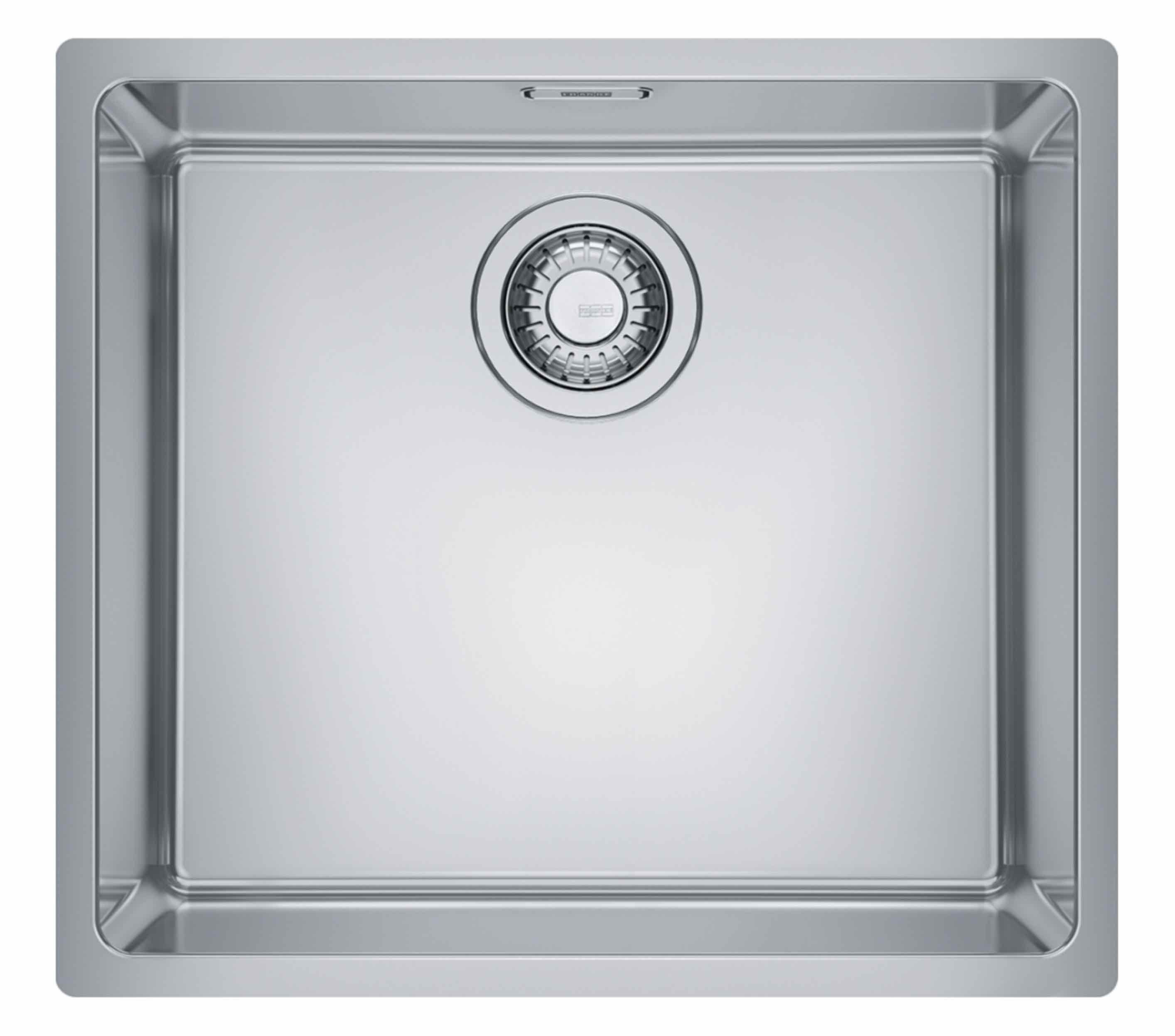 Edelstahlspüle FRANKE MARIS, MRX 110-45 Edelstahl Unterbau, Stopfenventil