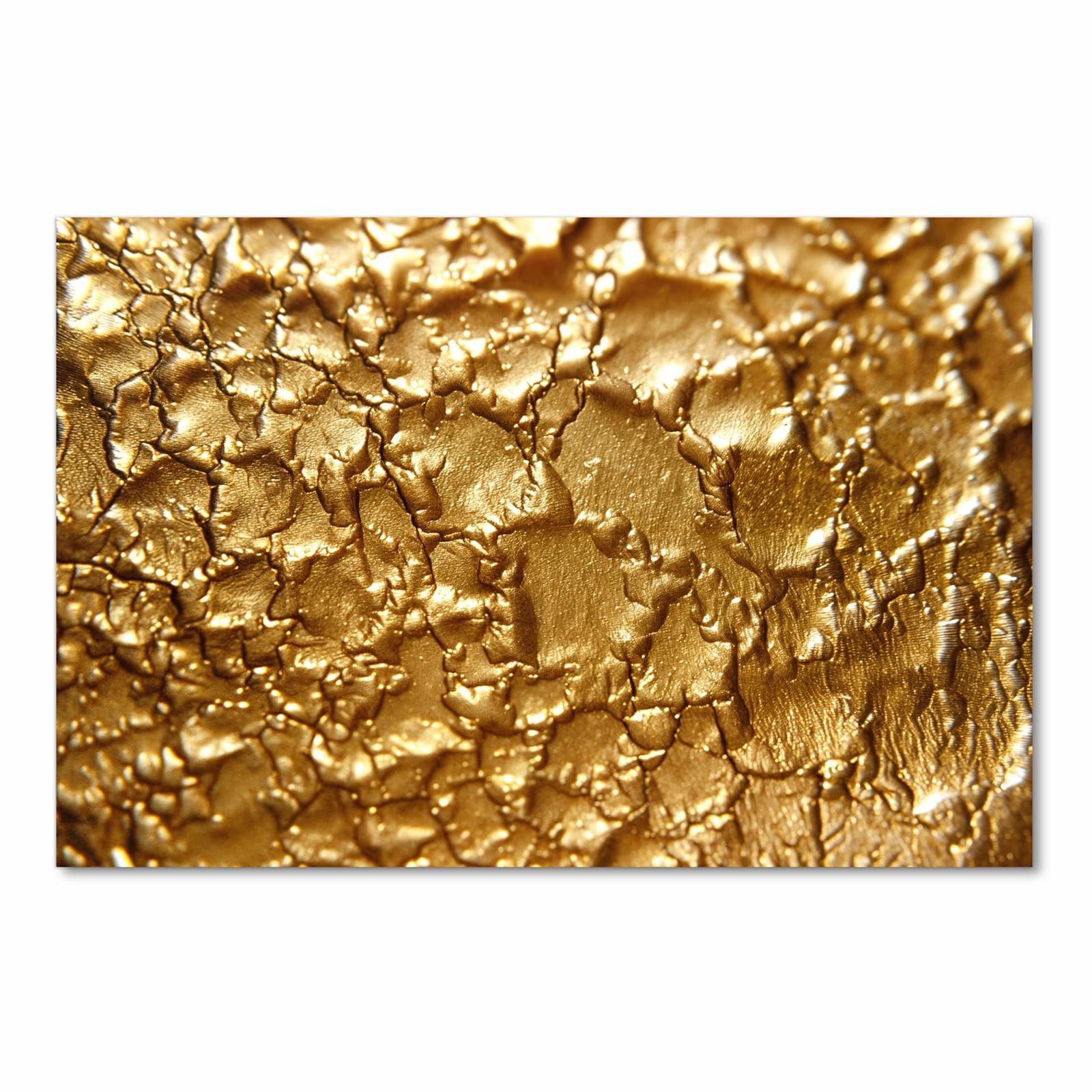 Primedeco Teppich Küchenteppich Goldene Struktur PVC rutschfest abwaschbar Läufer, Rechteckig, Höhe: 3 mm, Pflegeleicht & Wasserabweisend