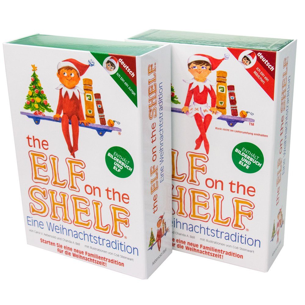 HCM KINZEL Elf on Shelf the Elf Set The Shelf® Mädchen on Weihnachtsfigur the Box