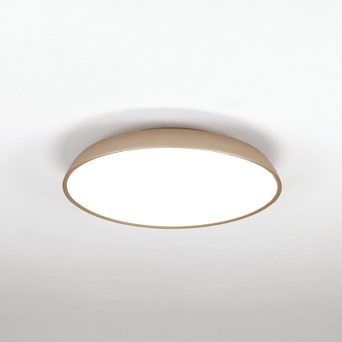Vivida International Deckenleuchten Pinco Deckenleuchte, Sand, Ø: 45 cm, LED fest integriert, Warmweiß, Deckenlampe