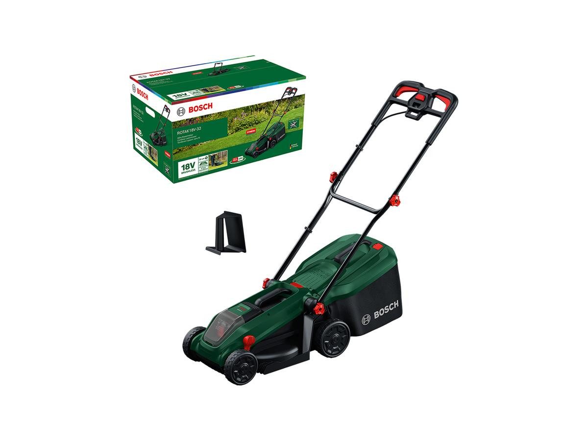 BOSCH Akkurasenmäher Rotak 18V-32, 32 cm Schnittbreite