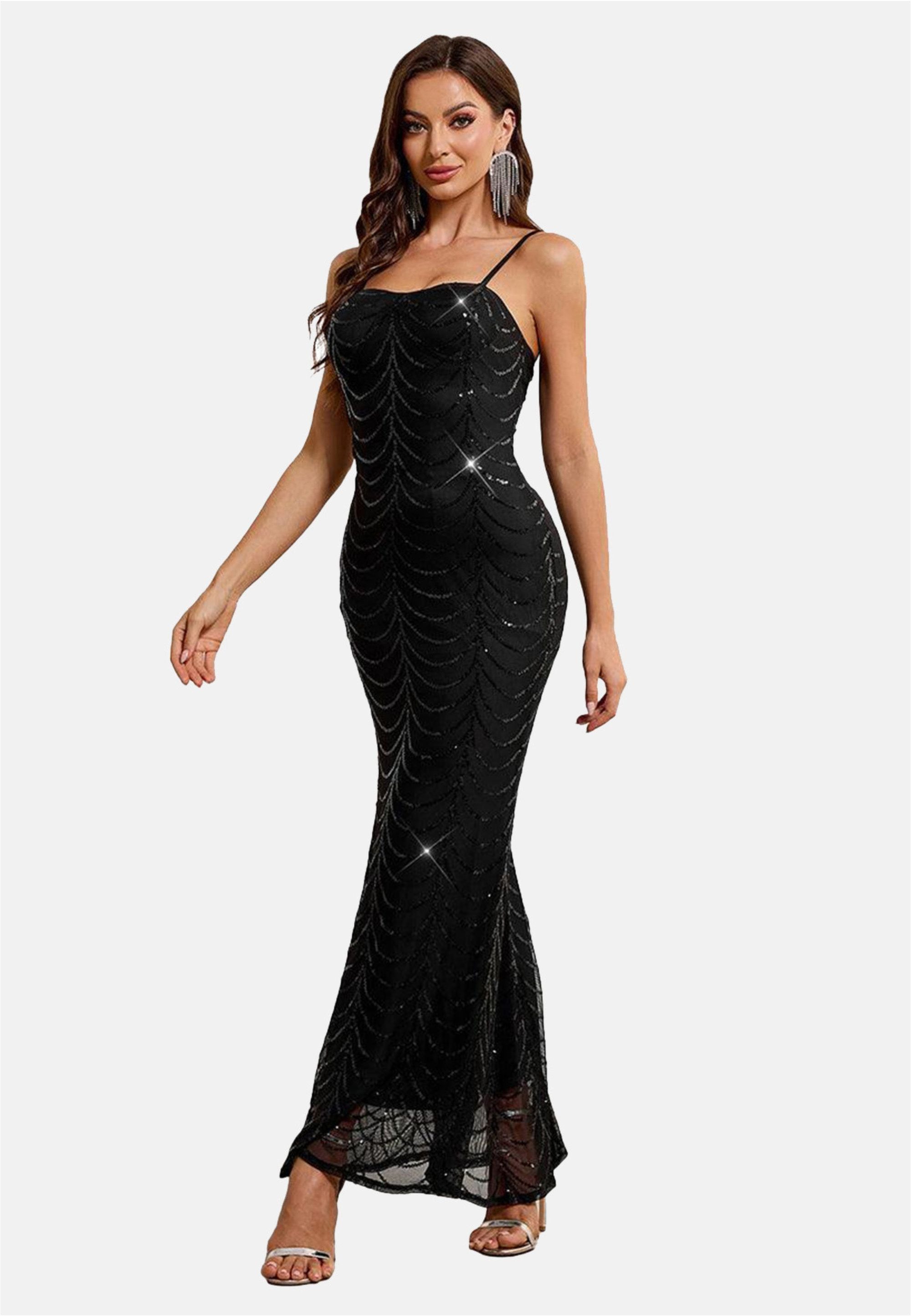 Moda Minx Jerseykleid Kaz Long Dress mit langem Schnitt