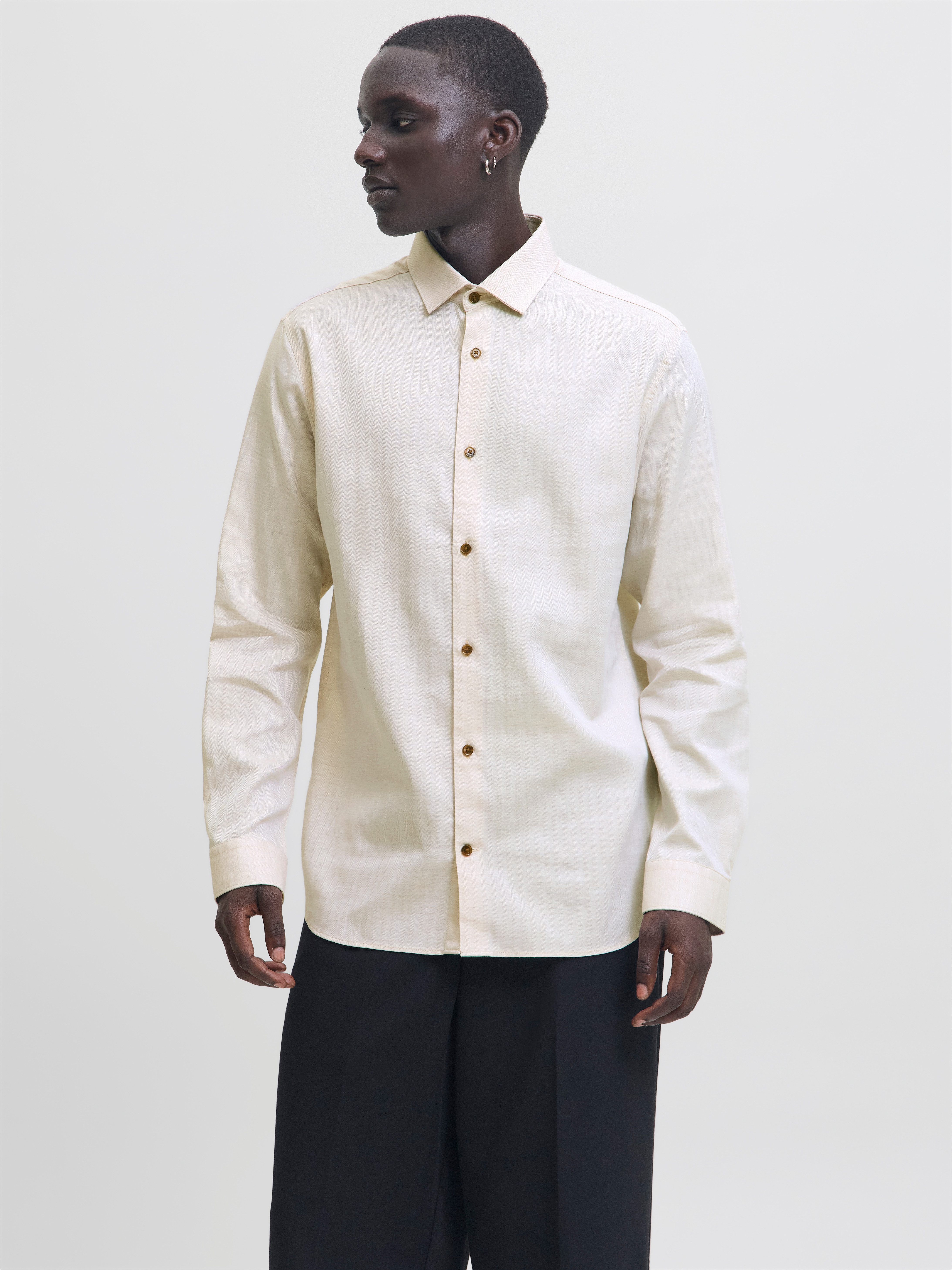 Jack & Jones Langarmhemd JPRBLAPARKER MELANGE L/S SHIRT BF