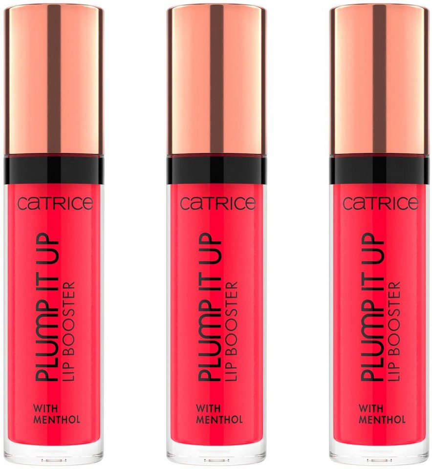 Catrice Lip-Booster Plump It Up Lip Booster, 3-tlg., Weiche, nicht klebende  Textur