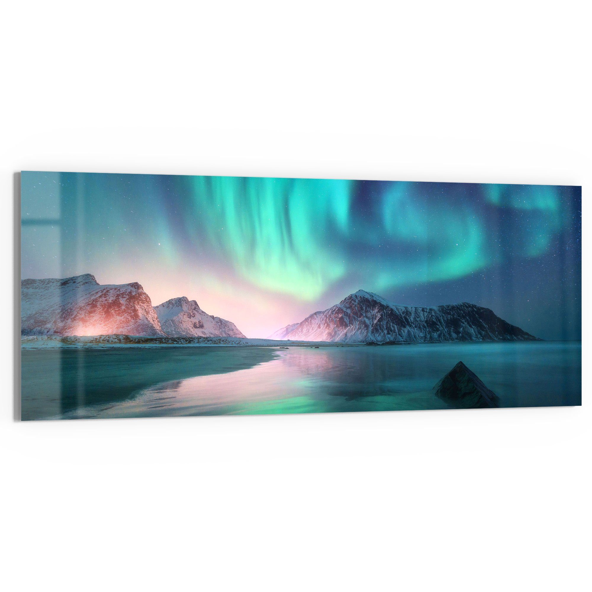 DEQORI Glasbild 'Das Nordlicht der Lofoten', günstig online kaufen