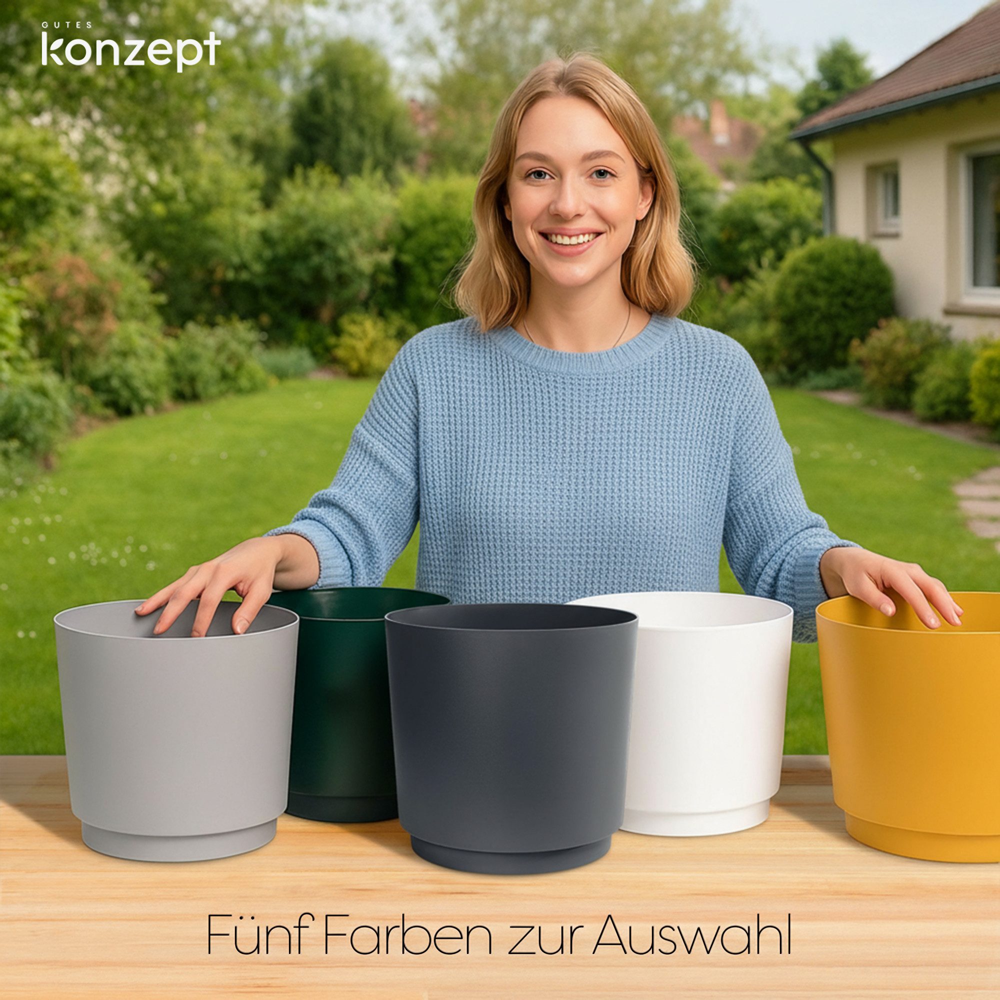 KONZEPT Übertopf Blumentopf 32,5 cm Übertopf günstig online kaufen