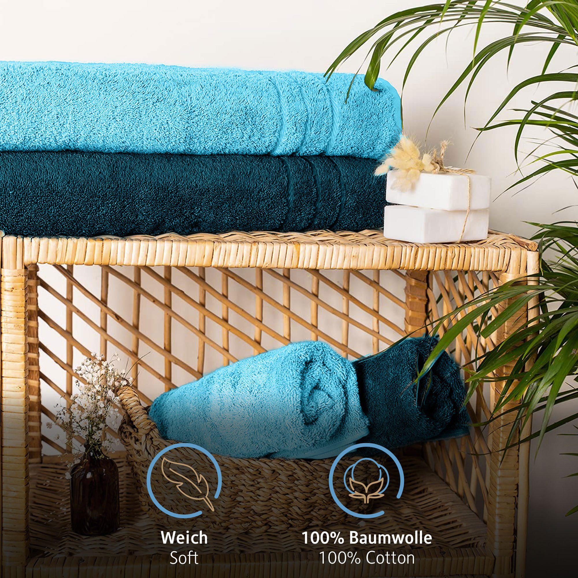 Komfortec Saunatuch 80x200 cm Saunatücher Set günstig online kaufen