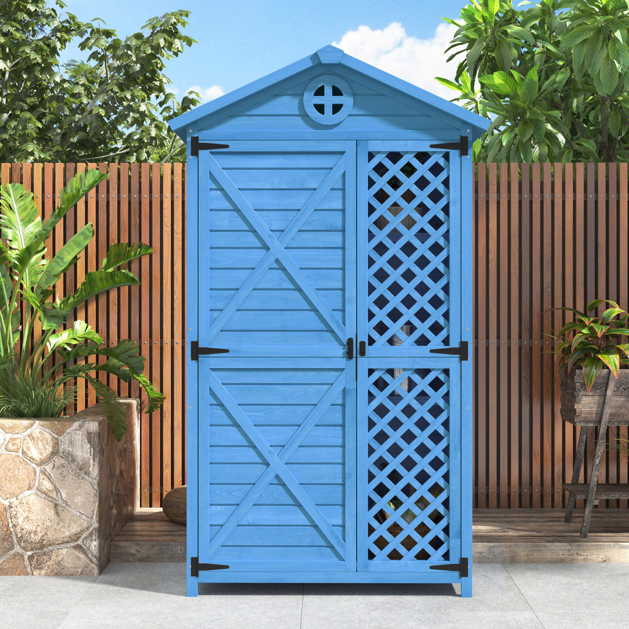 Flieks Garten-Geräteschrank, BxT: 90x56.5 cm, Gartenhaus günstig online kaufen