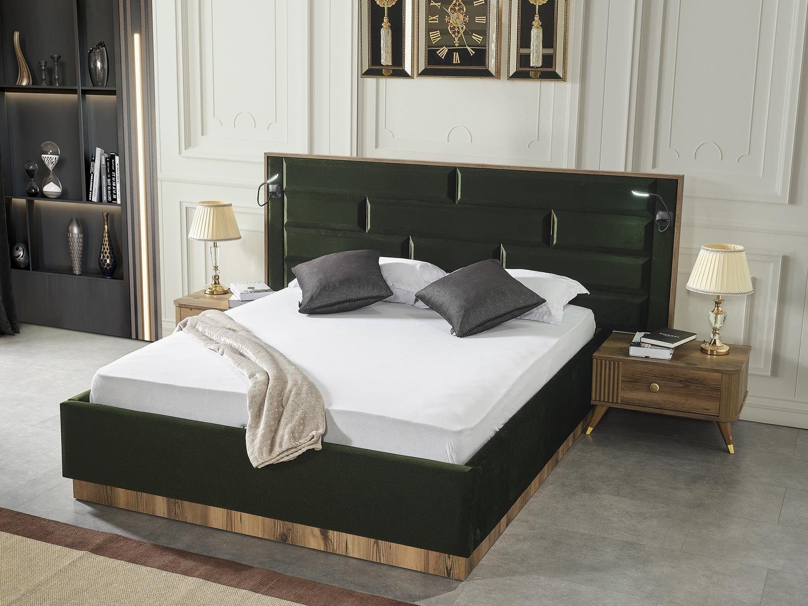 JVmoebel Bett Design Betten Holz Made Bett Schlafzimmer Luxus Doppelbett Möbel, Europa in