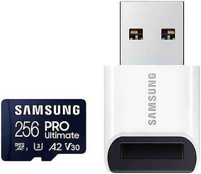 Samsung PRO Ultimate microSD 256GB Speicherkarte (256 GB, Video Speed Class 30 (V30)/UHS Speed Class 3 (U3), 200 MB/s Lesegeschwindigkeit)