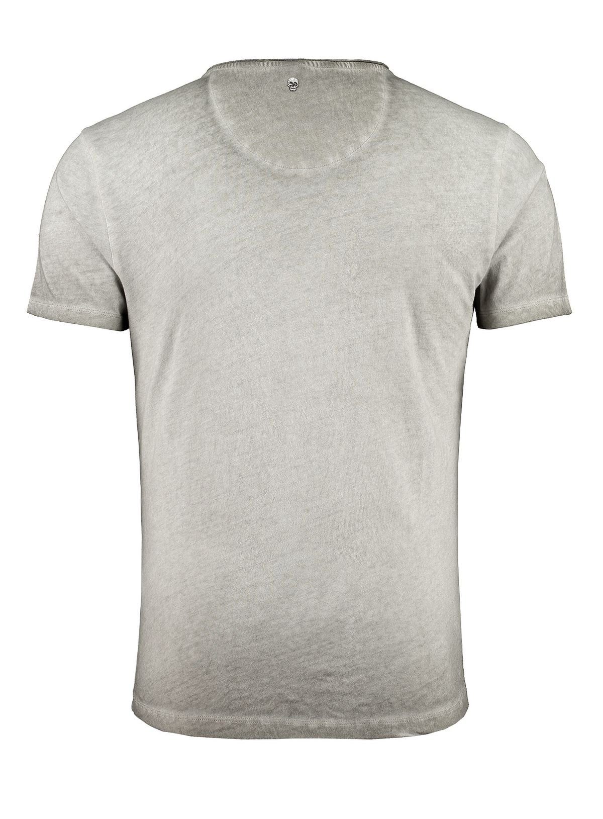 Key Largo T-Shirt Hype Skull Print vintage Look MT00340 Rundhals-Auschnitt günstig online kaufen