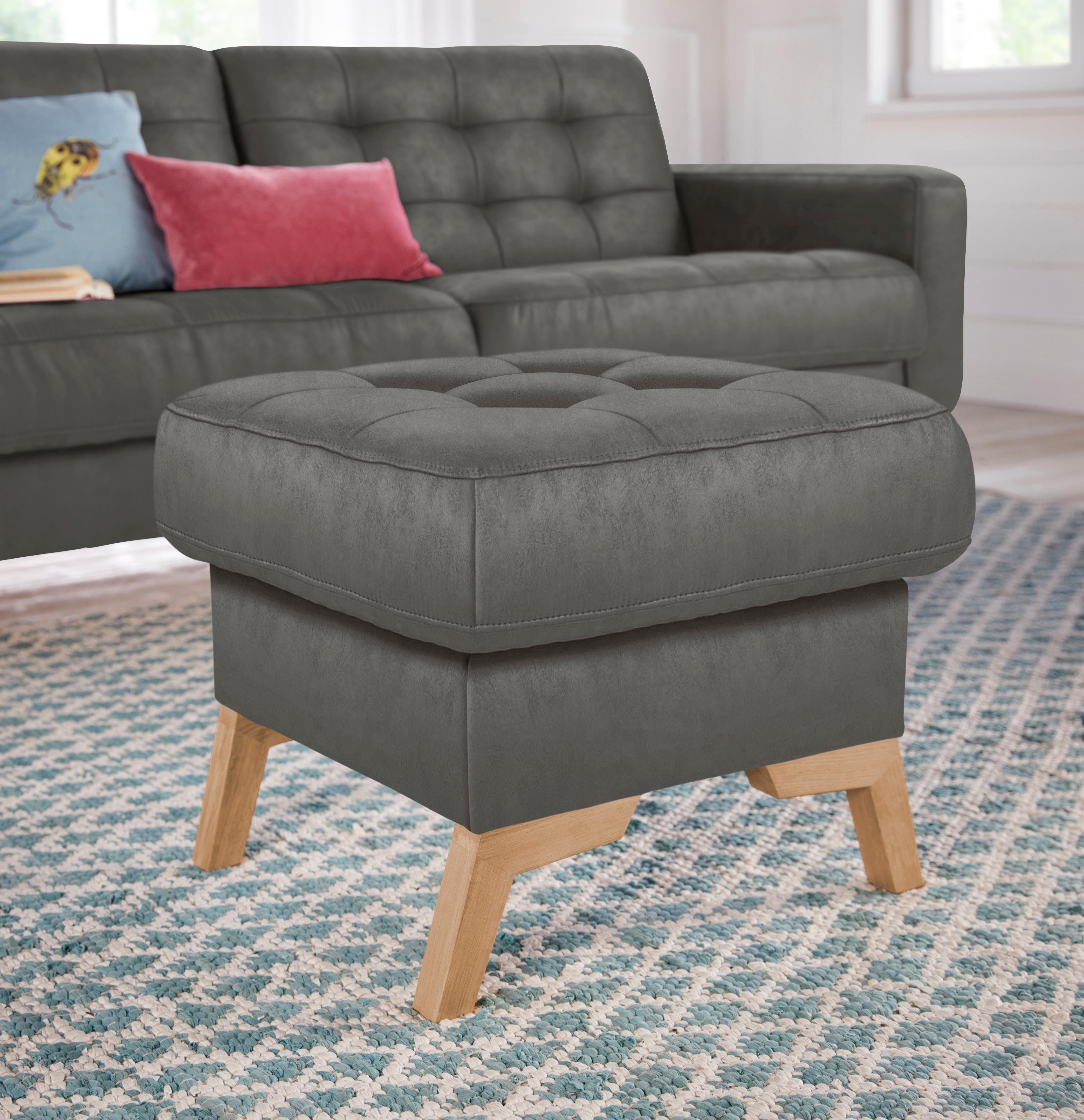 exxpo - sofa fashion Hocker Fiord kompakt und bequem, tolle Verarbeitungsdetails