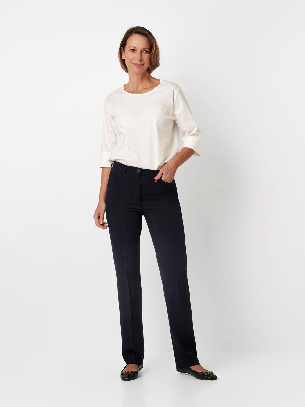 Relaxed by TONI Bügelfaltenhose Steffi aus knitterfreiem Material