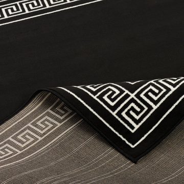 Designteppich Trendline Schwarz Weiß Römische Bordüre, Pergamon, Rechteckig, Höhe: 8 mm