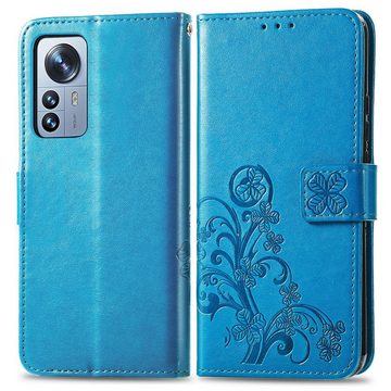 König Design Handyhülle Xiaomi 12 Pro, Schutzhülle Schutztasche Case Cover Etuis Wallet Klapptasche Bookstyle
