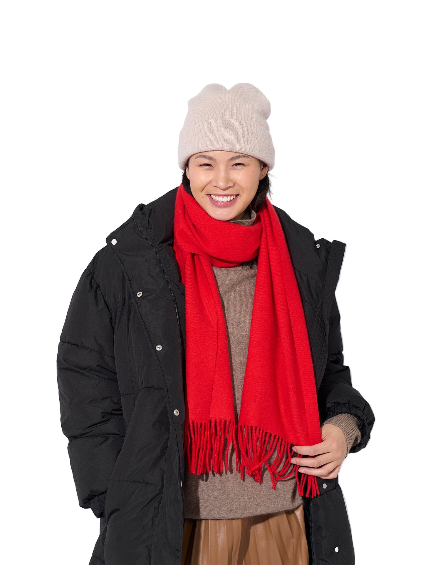 GOBI Cashmere Strickschal Kaschmirschal mit Fransen