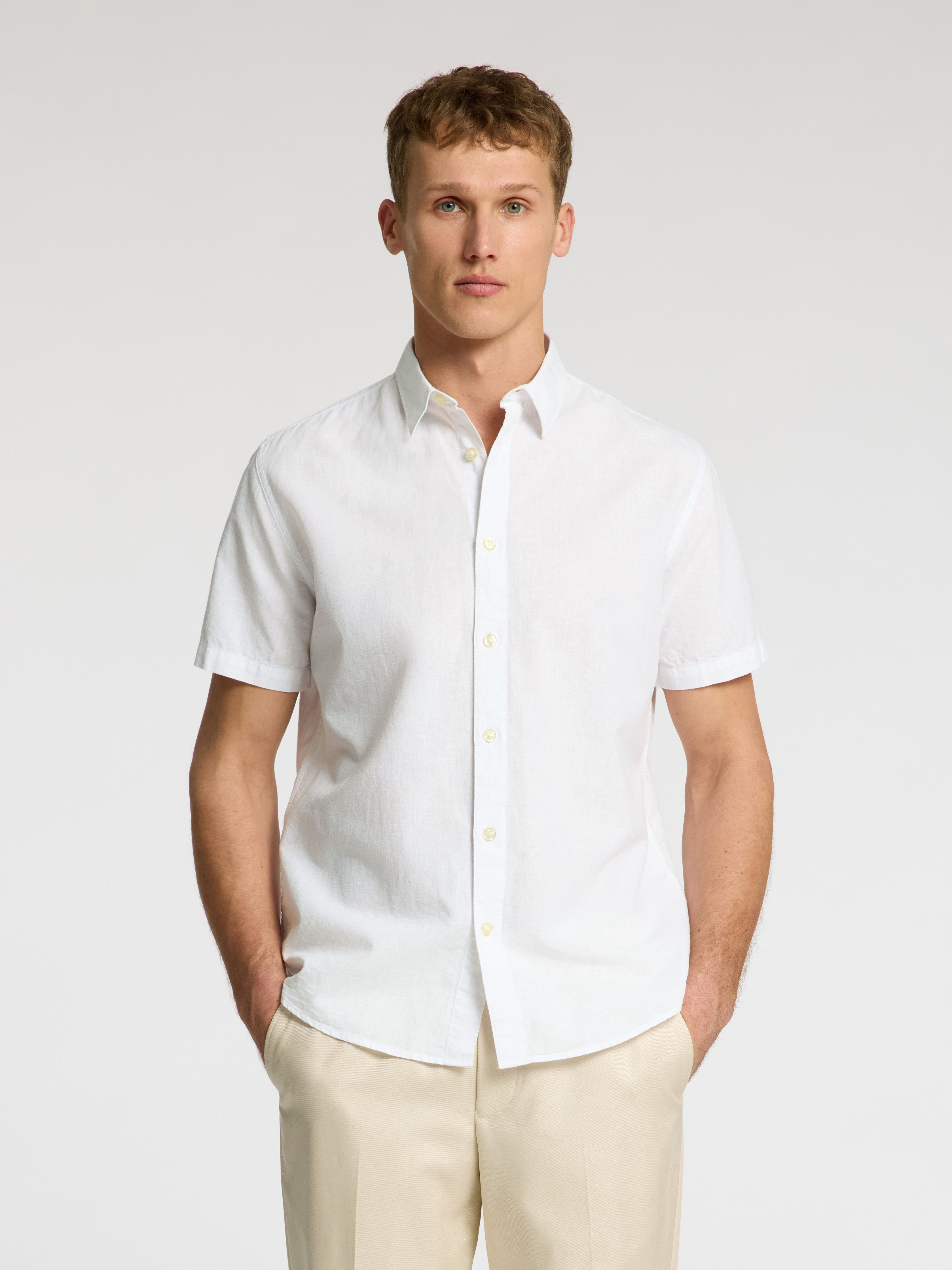 SELECTED HOMME Kurzarmhemd SLHREG-SUN SHIRT SS günstig online kaufen