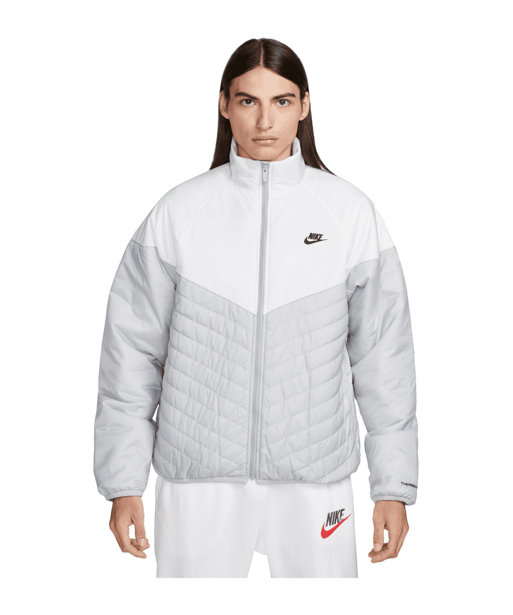 Windrunner Sportswear Nike grauweissschwarz Sweatjacke Puffer Storm-FIT