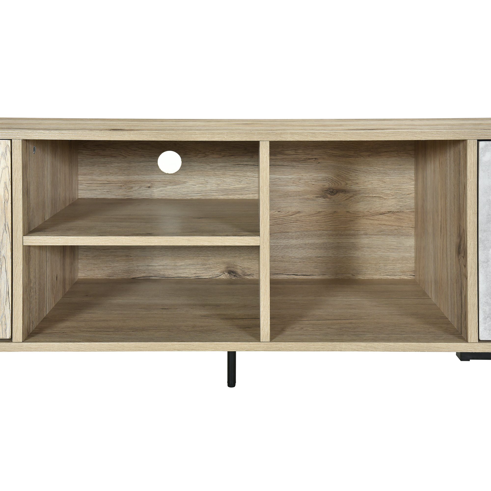 BlingBin TV-Schrank TV-Möbel offenes Fach, ein (1-St) x zwei 160 40 160CM zwei (cm) Breite 51.5 Lowboard x Fächer, Türen