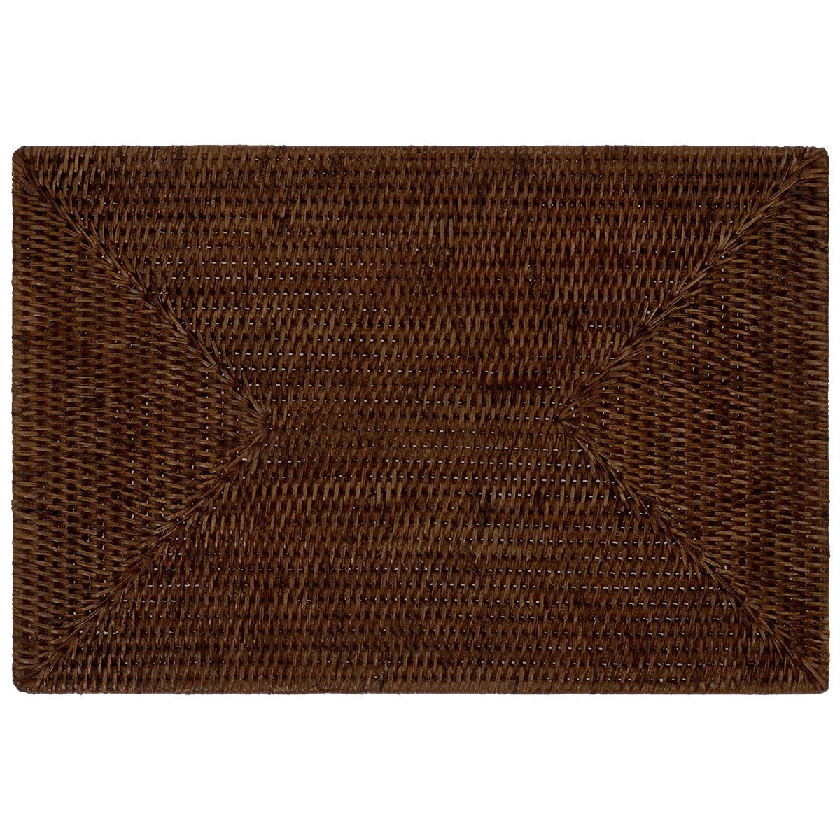 fiolini Platzset / Tischset Rattan Rechteckig, Braun, 45 x 30 x 1 cm günstig online kaufen