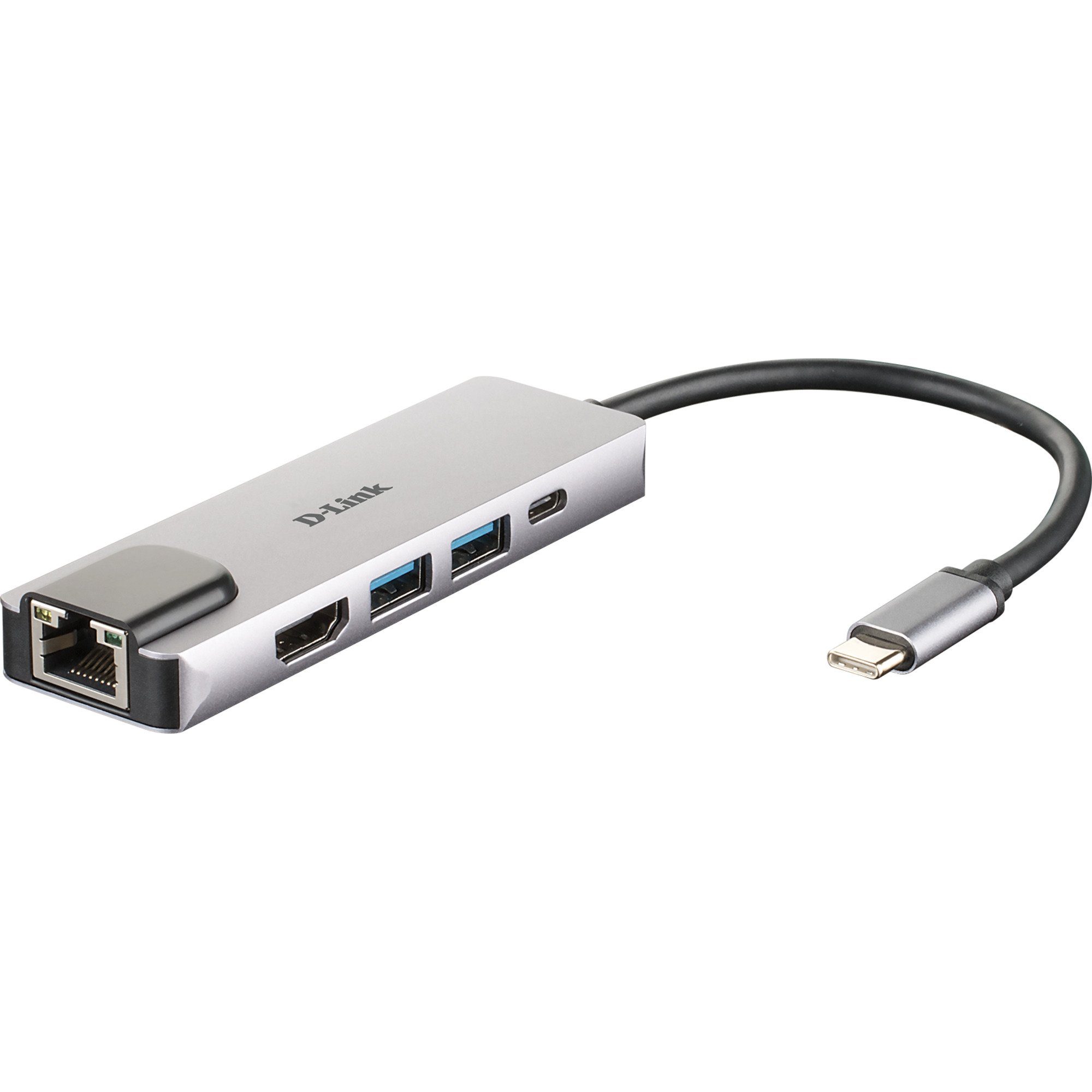 D-Link Laptop-Dockingstation D-Link DUB-M520 USB-C Hub mit Ethernet und