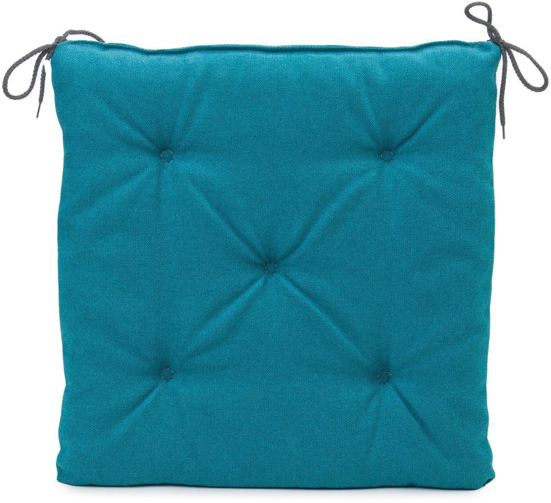 Gözze Sitzauflage Darco Uni, (1 St), 1 Stück, Maße: 40 x 40 x 4 cm, mit Füllung, mit Bindebändern