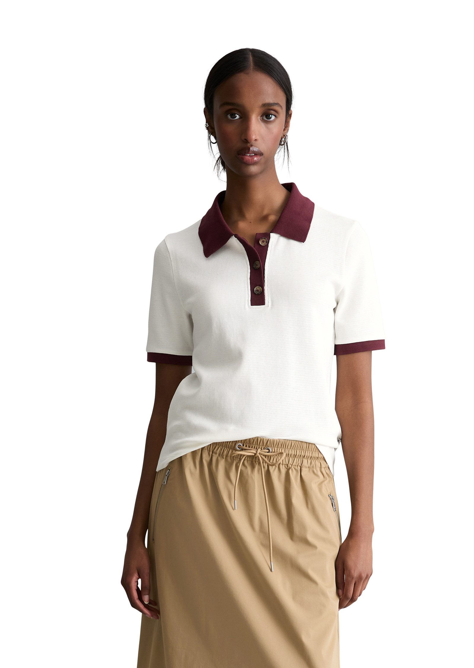Marc O'Polo DENIM Poloshirt aus reiner Bio-Baumwolle