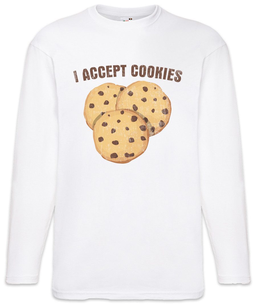 Langarmshirt I Accept Cookies Langarm T-Shirt Fun Binary Code Binär World