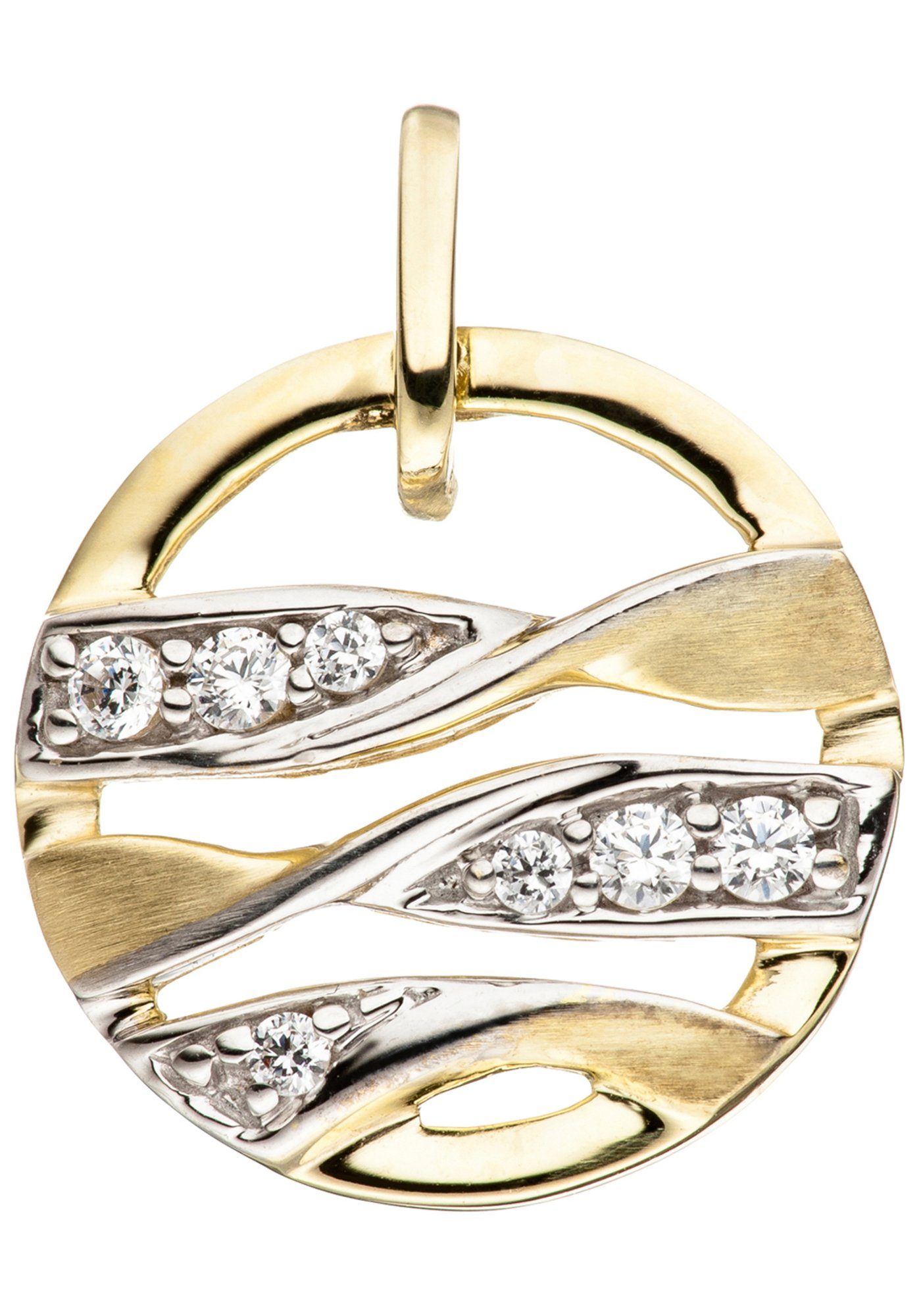 JOBO Runder Anhänger, rund 333 Gold bic...