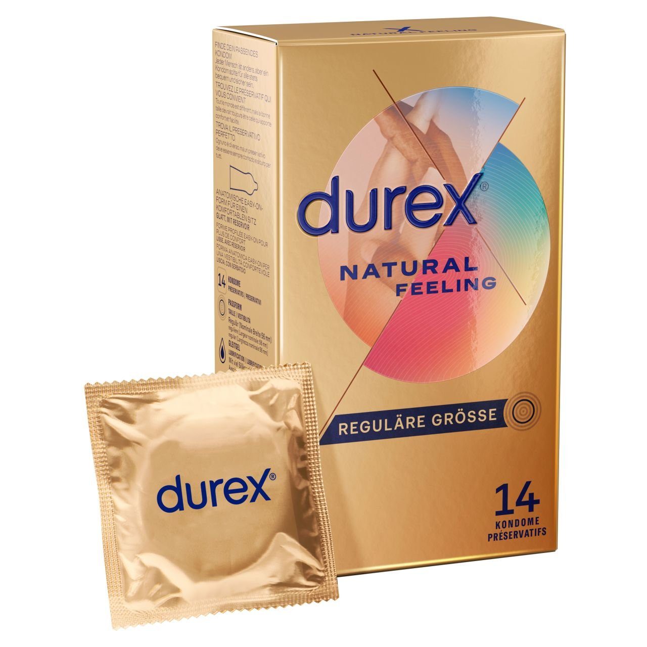 Farben) Einhand-Kondome Feeling - durex Natural DUREX (div.
