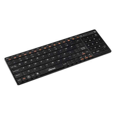 Ultron UMT-BT Fashion black PC-Tastatur (kabellos, Touchpad, Bluetooth, Schwarz)