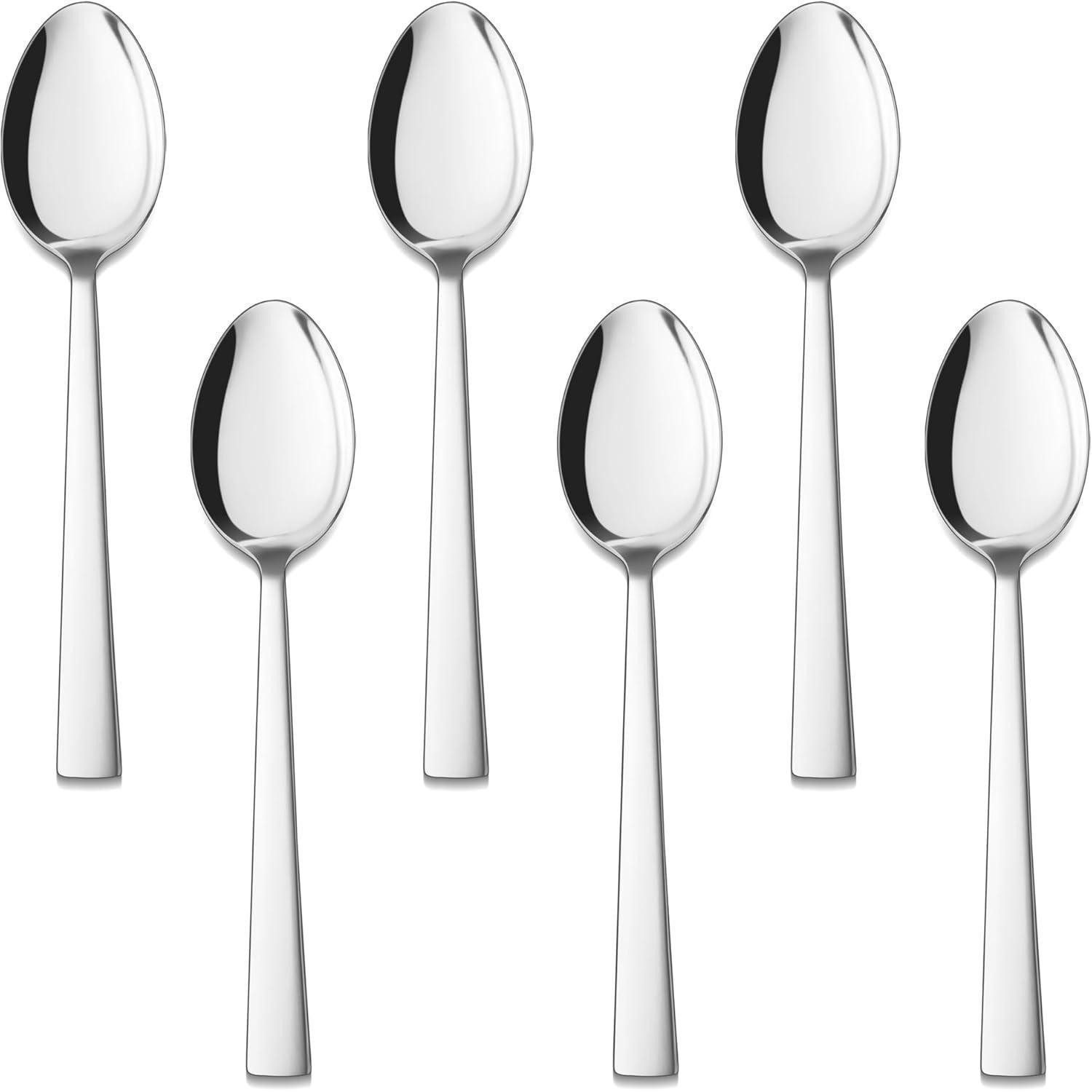 LuxusKollektion Kaffeelöffel Edelstahl Teelöffel Set 6-teilig Dessertlöffel 13,5cm für