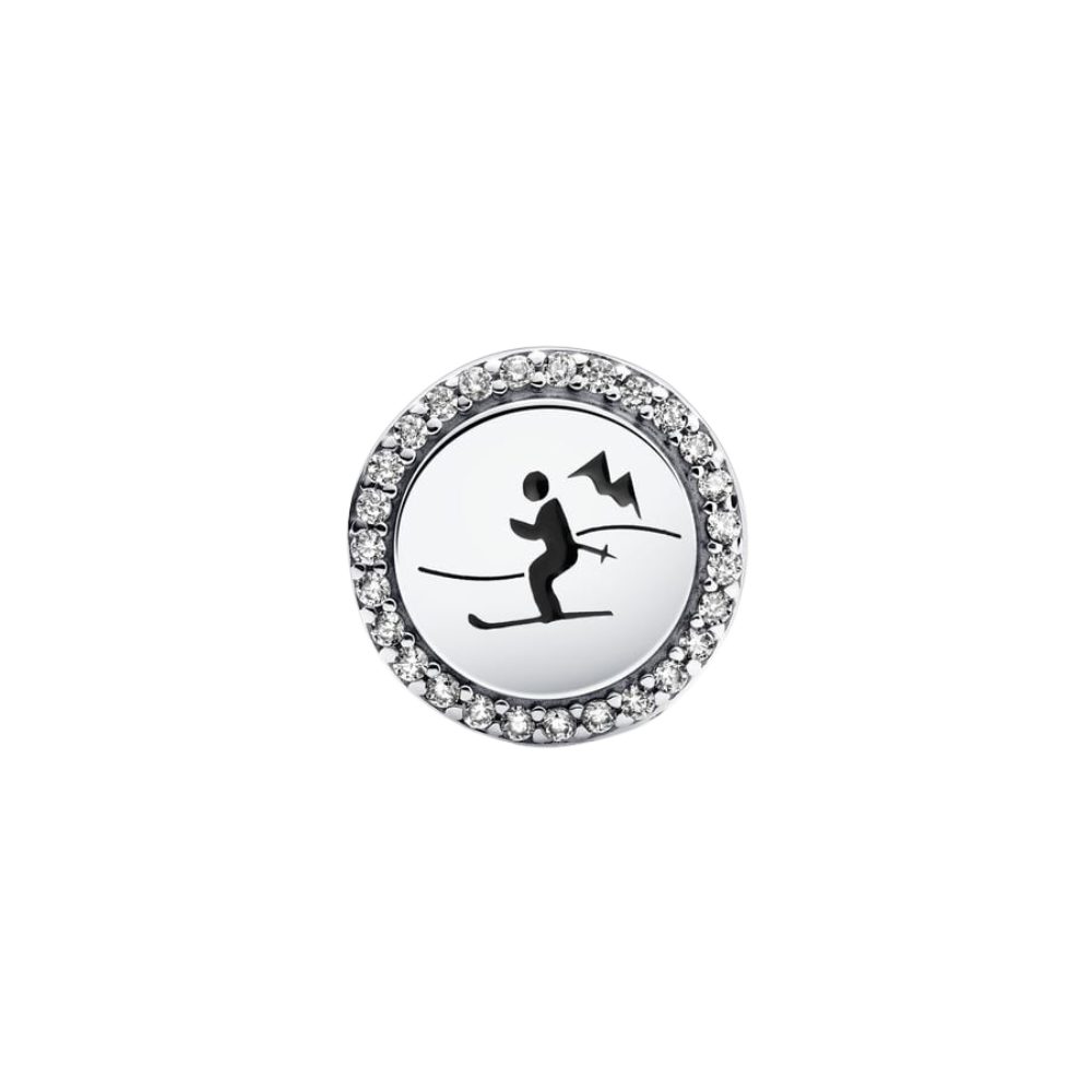 Pandora Charm-Einhänger 792016CZ_E078, Skifahren, Skilift, Urlaub, Schnee