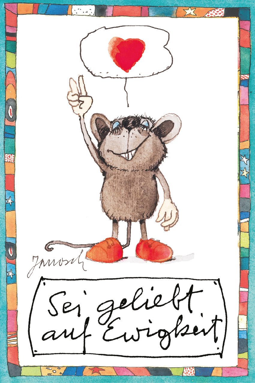 LuckyLinde Wanddekoobjekt Sei geliebt auf Ewigkeit (1 St), Exklusive JANOSCH Kindermotive, Stahlschild